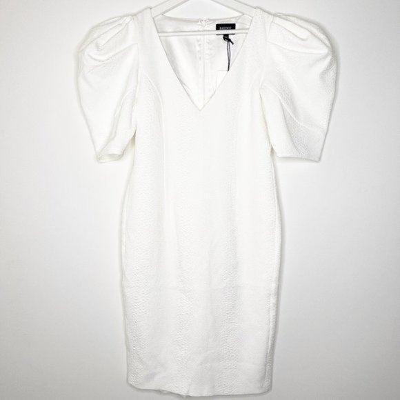 BARDOT Ivory Puffy Sleeve Dress